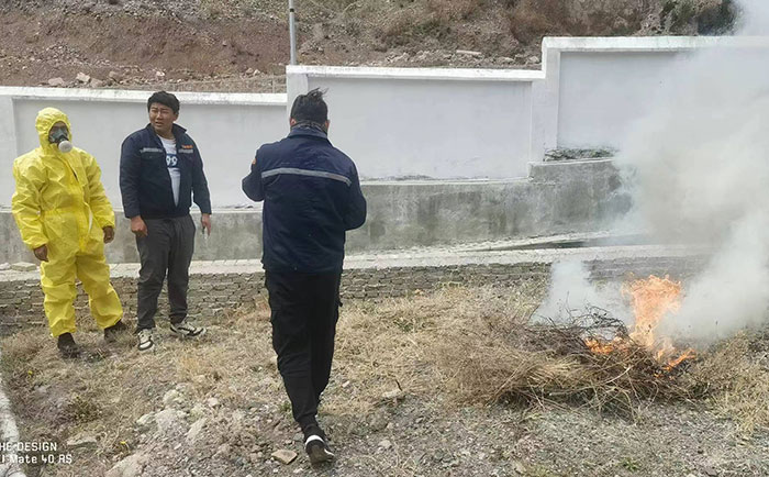 德欽縣污水處理廠應急培訓、實操演練